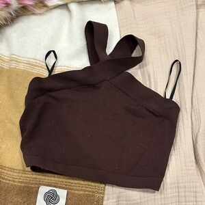 Babaton crossed neck tank top